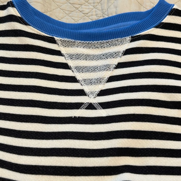 NWOT Free People Classic Striped Oversize Crewneck - Picture 8 of 11